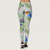 Cute Toucan-vogel, Elk vogelpatroon, Waterverven Leggings (Achterkant)