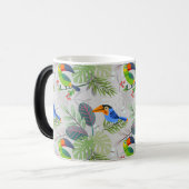Cute Toucan-vogel, Elk vogelpatroon, Waterverven Magische Mok (Voorkant links)