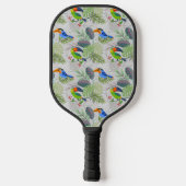 Cute Toucan-vogel, Elk vogelpatroon, Waterverven Pickleball Paddle (Achterkant)
