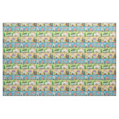 Cute Town Streets Fabric Stof (Fat Quarter)