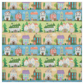 Cute Town Streets Stof (Swatch)