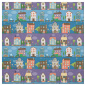 Cute Town Streets Stof (Swatch)