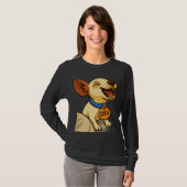 Cute Toy Fox Terrier Yawning T-shirt (Voorkant volledig)
