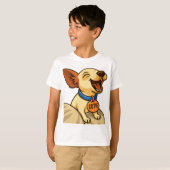 Cute Toy Fox Terrier Yawning T-shirt (Voorkant volledig)