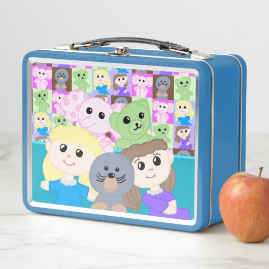 Cute Toy Themed Metal Lunchbox (In situ)