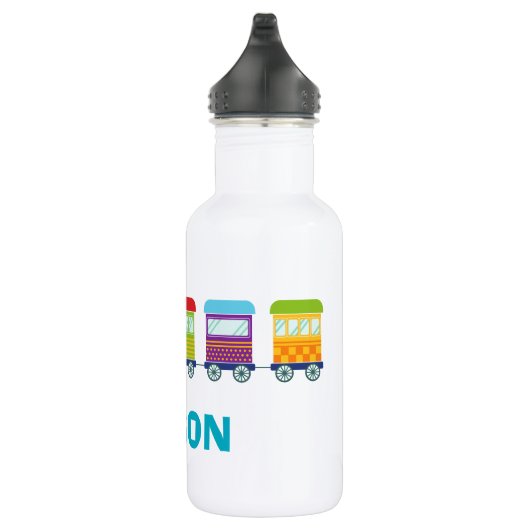 Cute Toy Train Personalized kids Waterfles (Rechts)