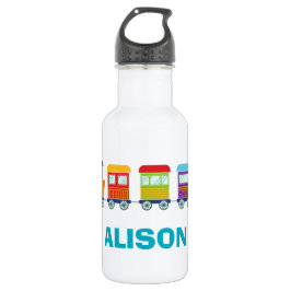 Cute Toy Train Personalized kids Waterfles