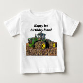 Cute Tractor Boerderij Equipment 1e verjaardag (Voorkant)
