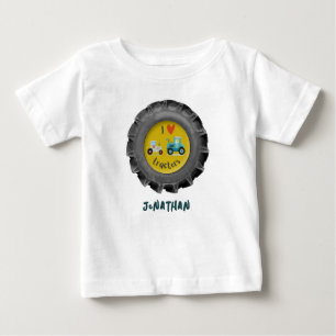 Cute tractorband ik hou van tractor jongens TShirt