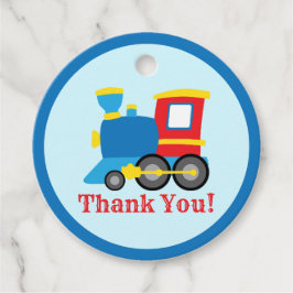 Cute Train Birthday Favor Tags Bedankjes Labels