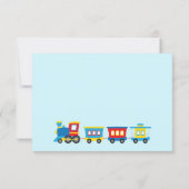 Cute Train Birthday Hartelijk dank Bedankkaart (Achterkant)