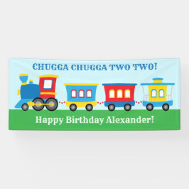 Cute Train Birthday Party Spandoek