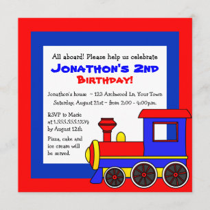 Cute Train Theme Kinderen van Birthday Kaart