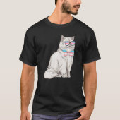 Cute Transgender Persian Cat Transgender Day Of Vi T-shirt (Voorkant)