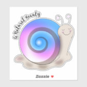 Cute Transgender Pride Snail Sticker (Vel)