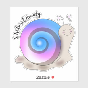 Cute Transgender Pride Snail Sticker