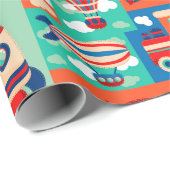 Cute transport Pattern Cadeaupapier (Rol Hoek)