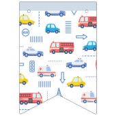 Cute Transportation Happy Birthday Vlaggetjes (Eerste vlag)