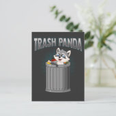Cute Trash Panda Cute Raccoon Dierenvriend Briefkaart (Staand voorkant)