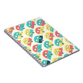 Cute Travel Trailer Patroon Notitieboek (Rechterzijde)
