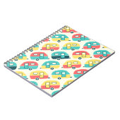 Cute Travel Trailer Patroon Notitieboek (Linkerzijde)