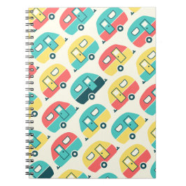 Cute Travel Trailer Patroon Notitieboek