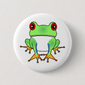 Cute Tree Cartoon Button (Voorkant)