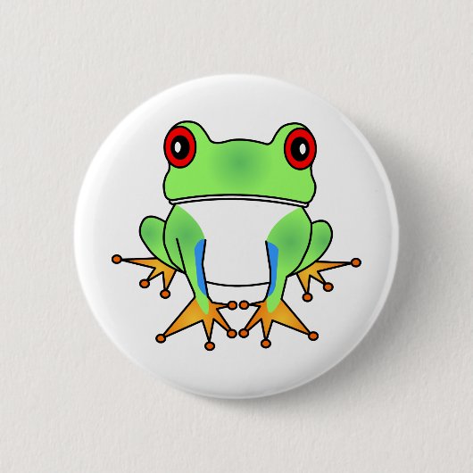Cute Tree Cartoon Button (Voorkant)