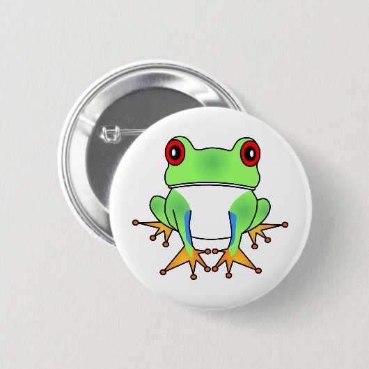 Cute Tree Cartoon Button (Voorkant /achterkant)