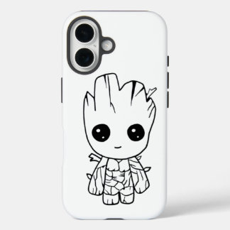 Cute Tree Cartoon Character | Adorable Chibi Natur iPhone 16 Hoesje