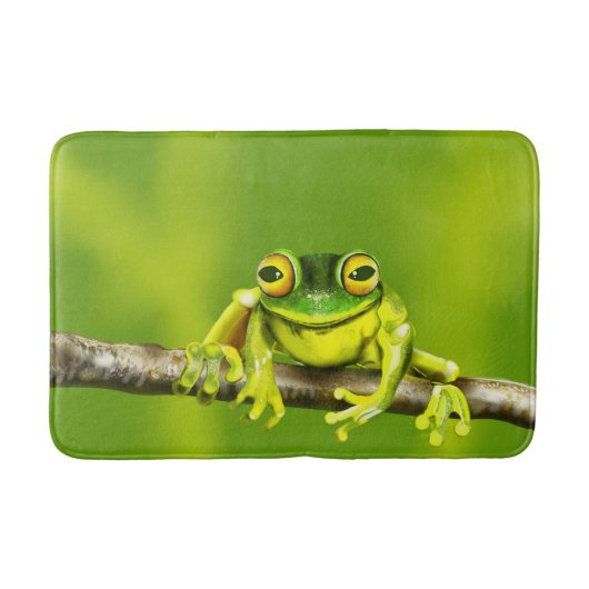 Cute Tree Frog  Badmat (Voorkant)