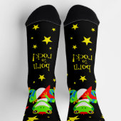 Cute Tree Frogs Rockin' Red Guiters Sokken (Top)