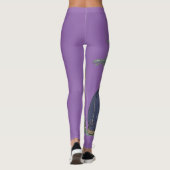 Cute Tree Hugger Beer Outdoor Scene Ontworpen Leggings (Achterkant)