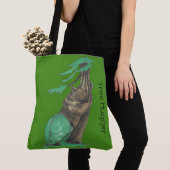 Cute Tree Hugging Beer die Fancy Leggings draagt Tote Bag (Dichtbij)