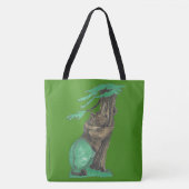 Cute Tree Hugging Beer die Fancy Leggings draagt Tote Bag (Voorkant)