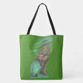 Cute Tree Hugging Beer die Fancy Leggings draagt Tote Bag (Achterkant)