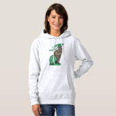 Cute Tree Hugging Beer met Fancy groene Leggings Hoodie (Voorkant volledig)