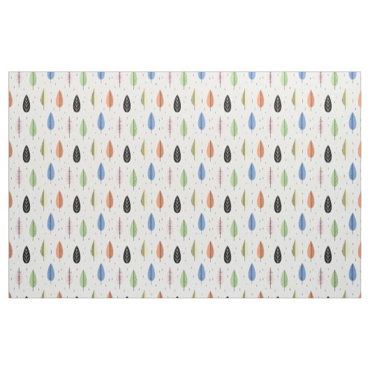 Cute Tree Leaf Pattern Stof (Fat Quarter)