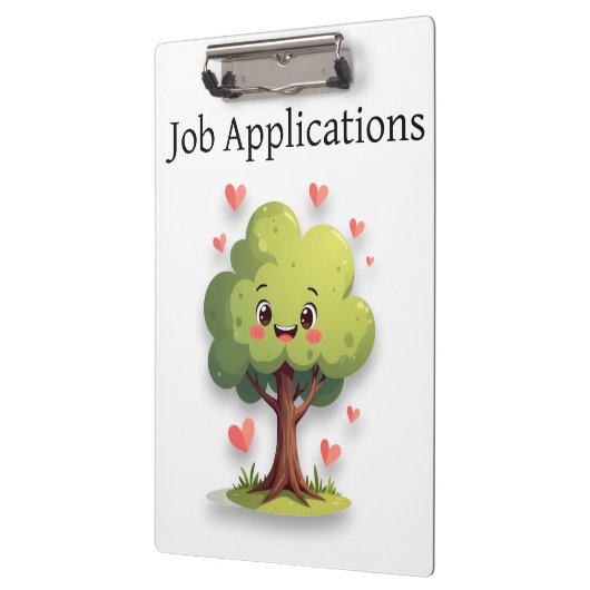 Cute Tree Love Red Hearts Clipboard  Klembord (Links)