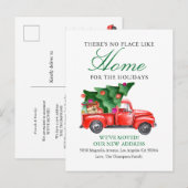 Cute Tree Truck We hebben de vakantiebeweging verp Aankondigingskaart (Voorkant / Achterkant)