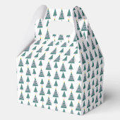 Cute Trees Doodles Pink Green Bedankdoosjes (Voorkant)