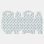 Cute Trees Doodles Pink Green Bedankdoosjes (Ongevouwen)