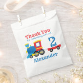 Cute Trein Verjaardagsfeestje Bedankzakje (Geknipt)