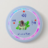 Cute Trend setting Fun Ronde Button 7,6 Cm (Voorkant)