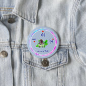 Cute Trend setting Fun Ronde Button 7,6 Cm (In situ)