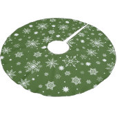 Cute Trending Snowflakes patroon Kerstboom Rok (Gekanteld)