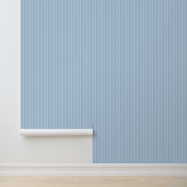 Cute Trendy 1" gestreepte babyblauw Behang (Applicatie)