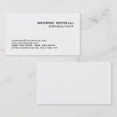 Cute Trendy Black & White Consultant Visitekaartje (Voorkant / Achterkant)