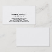 Cute Trendy Black & White klassiek Visitekaartje (Voorkant / Achterkant)