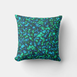 CUTE Trendy Blue en Green Abstract Pattern Buitenkussen